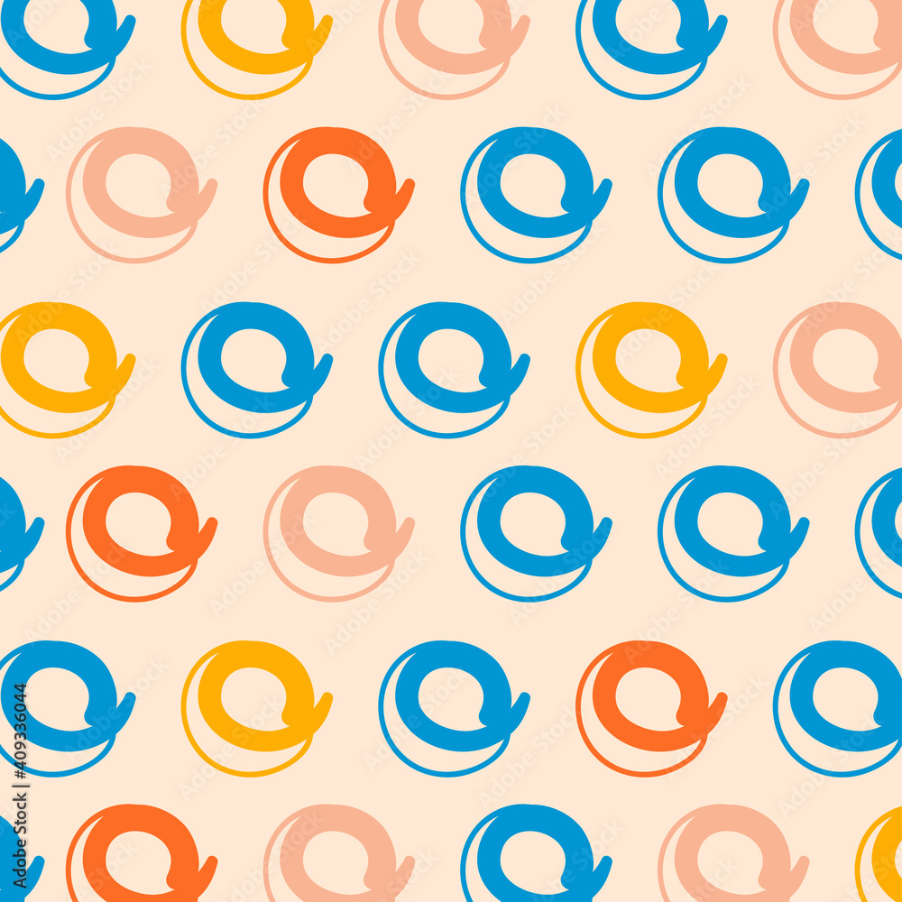 Poster abstract circles pattern background vector design