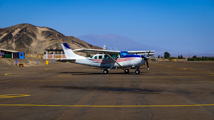 small plane on the tarmac