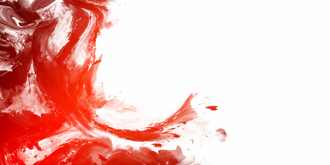 
Abstract red watercolor paint template 