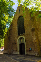 Fototapeta na wymiar Ten Wijngaerde Flemish Beguinage, UNESCO world heritage site of Bruges in Belgium