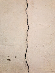 Old crack in the wall.  Background