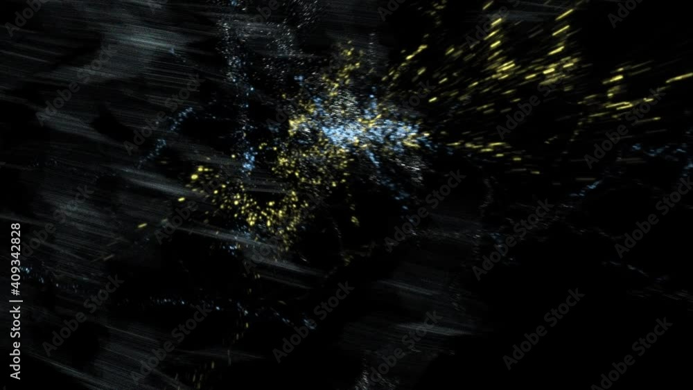 Wall mural star warp 062: traveling through star fields in deep space - 60fps. can be joined to star warp 061 t