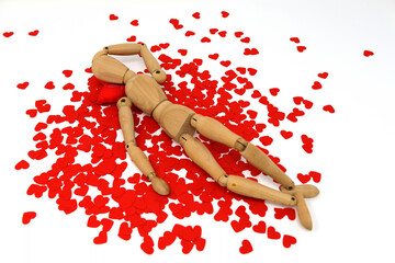 Valentine's Day, a rain of hearts for the day of lovers