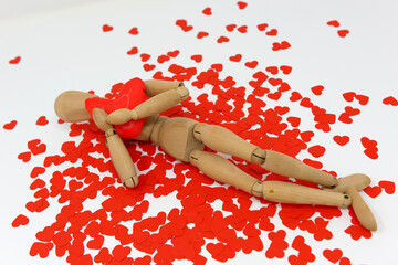 Valentine's Day, a rain of hearts for the day of lovers
