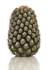 Isolated pineapple fruit on white background.