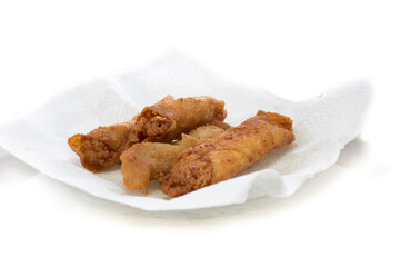 Delicious Fried chicken isolated white background.