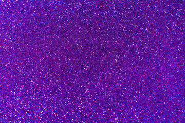 Abstract purple and pink glitter lights background. Circle blurred bokeh. Romantic backdrop for Valentines day, womens day, holiday or event