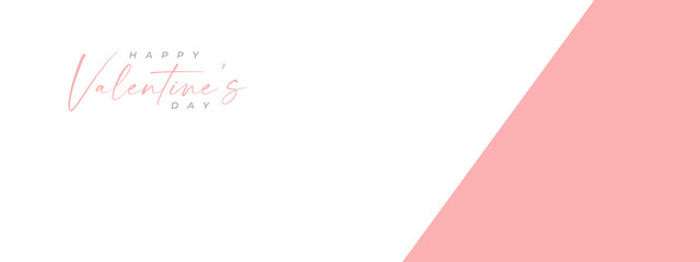 Happy Valentine's Day!, Valentine background. Valentines day vector banner template. Valentines day design with white space for text and hearts elements in pink and white background.