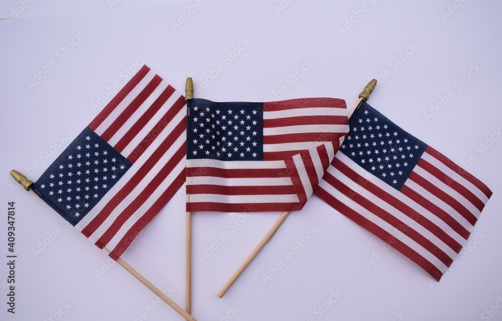 Sticker American Flags