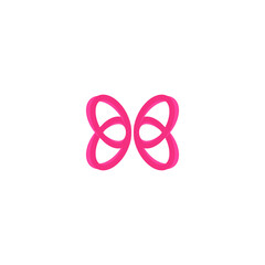 ILLUSTRATION TEMPLATE BUTTERFLY WINGS LOGO DESIGN VECTOR