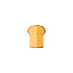 Illustration of Sliced Bread Flat Icon - Fast Food, Icon Set Vector Illustration Design.