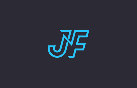 Initial Logo Letter Jf Heart Shape Stock Vector (Royalty Free) 695554255 |  Shutterstock