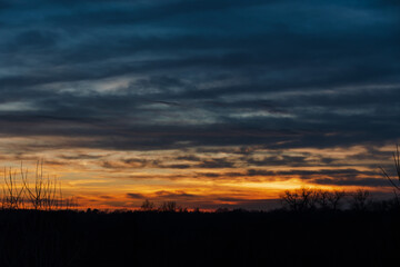 Obraz premium sunset in the mountains