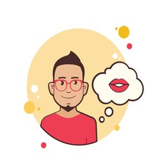 person with an apple