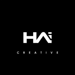 Fototapeta premium HAI Letter Initial Logo Design Template Vector Illustration