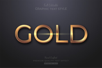 Gold Elegant Editable Text Effect Font Style