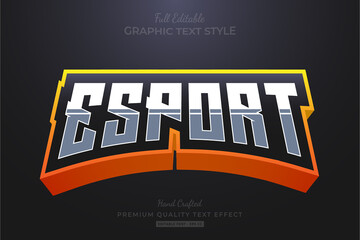 Esport Team Orange Editable Text Effect Font Style © Dark Anchor