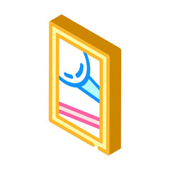 contemporary art museum exhibit isometric icon vector illustration