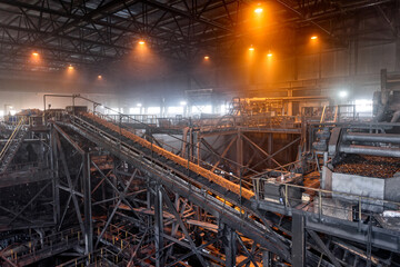 Fototapeta na wymiar Coal beneficiation plant.
