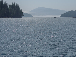 A fogbank in the distance, Alaska