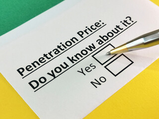 Questionnaire about marketing.