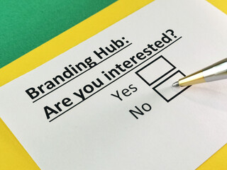 Questionnaire about marketing.