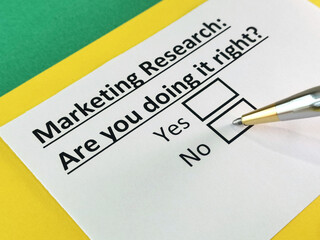 Questionnaire about marketing.