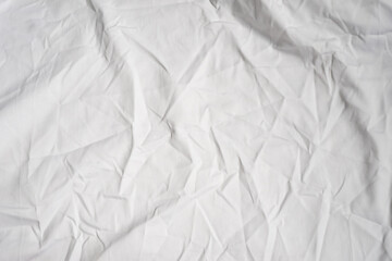 White Crumpled fabric for background