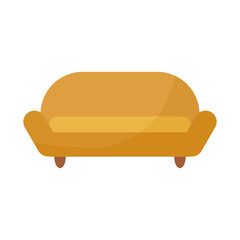 sofa with a gold color