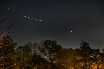 night landscape long exposure