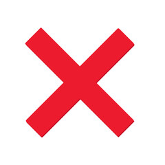 Wrong Signed. Prohibited Icon Vector Illustration.