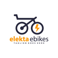 modern logo outline electric bike