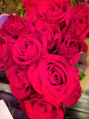 Bouquet of red roses