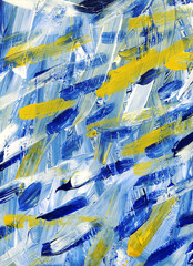 Artistic abstraction made on canvas with acrylic paints 3