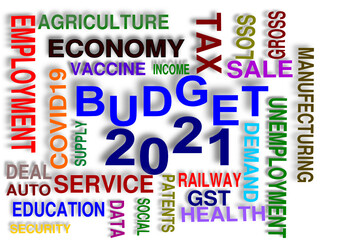 word cloud, economy budget concept