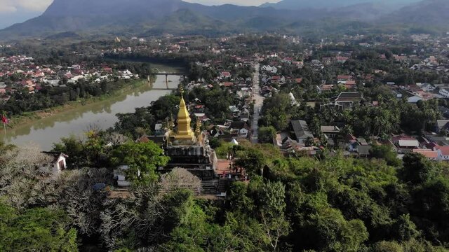 view of the city in luang prabang