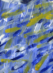 Artistic abstraction made on canvas with acrylic paints 9