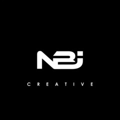 NBI Letter Initial Logo Design Template Vector Illustration