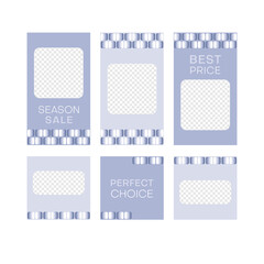 Editable design templates. Frames for web, banners, video, social media etc.