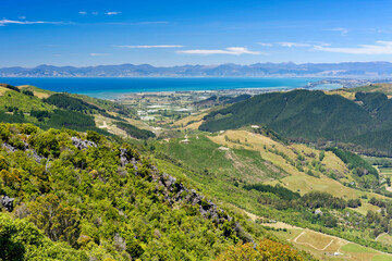 Fototapeta na wymiar Hawkes Lookout in the Nelson-Tasman region of New Zealand
