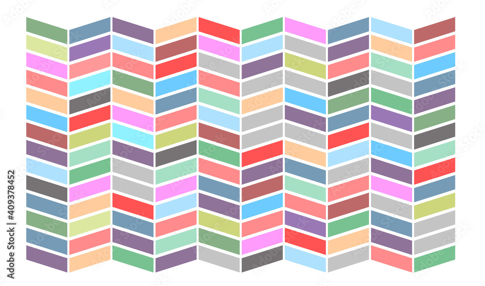 Poster multicolored background. colored uniform shapes on a white background. geometric multicolored textur