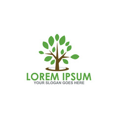 Obraz premium tree vector , natural logo vector