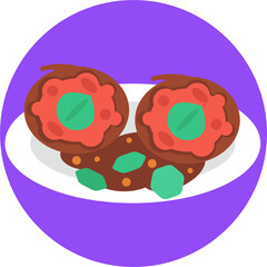 German Food Icon. Food Icon. Vector Illustration. 