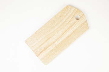 a wood chopping board isolated on white background