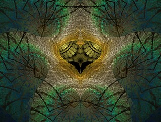 Imaginatory fractal background Image