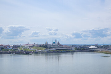 Obraz premium Panorama of the city and the river. Kazan. Russia