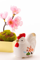 鶏、正月飾り、干支