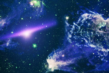 Colorful nebula. Space abstract background . Elements of this Image Furnished by NASA