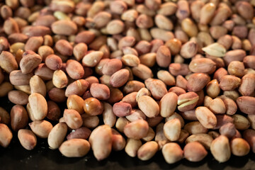 Roasted peanuts in the oven