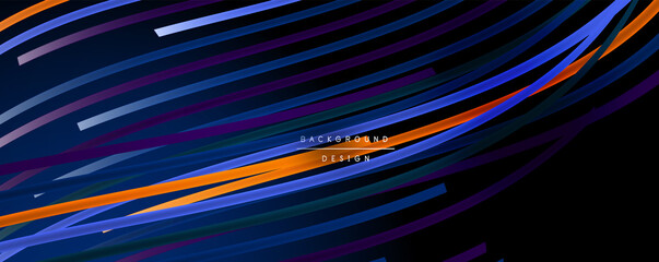 Abstract colorful lines vector background. Internet, big data and technology connections concept, abstract template